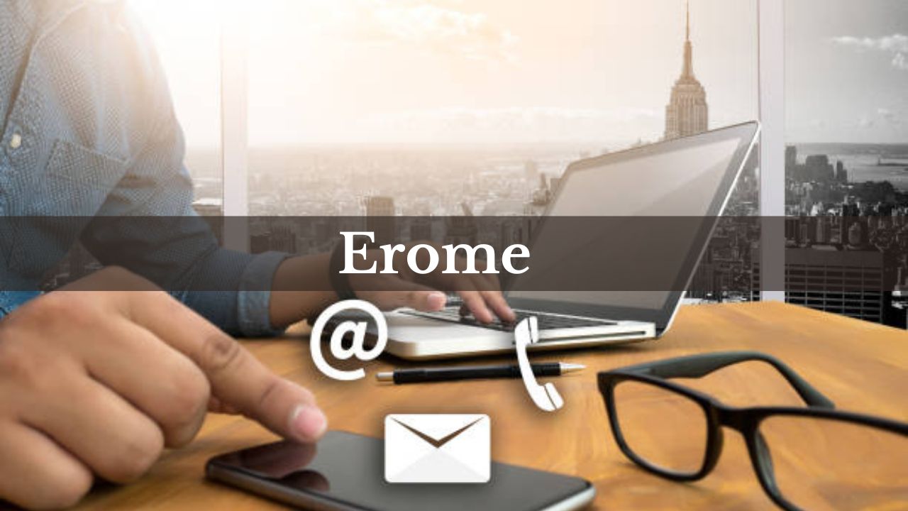 Erome platform interface, displaying privacy controls and media sharing options.