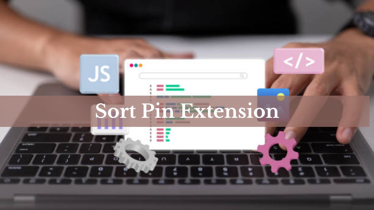 Sort pin extension interface displaying organized tabs for productivity.