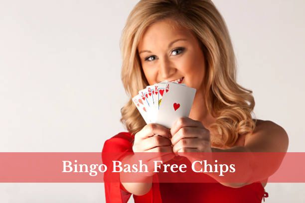 A player enjoying Bingo Bash with a stack of free chips.